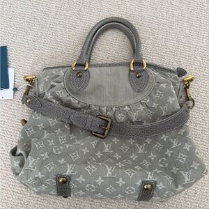 Louis Vuitton Gray Denim Neo Cabby